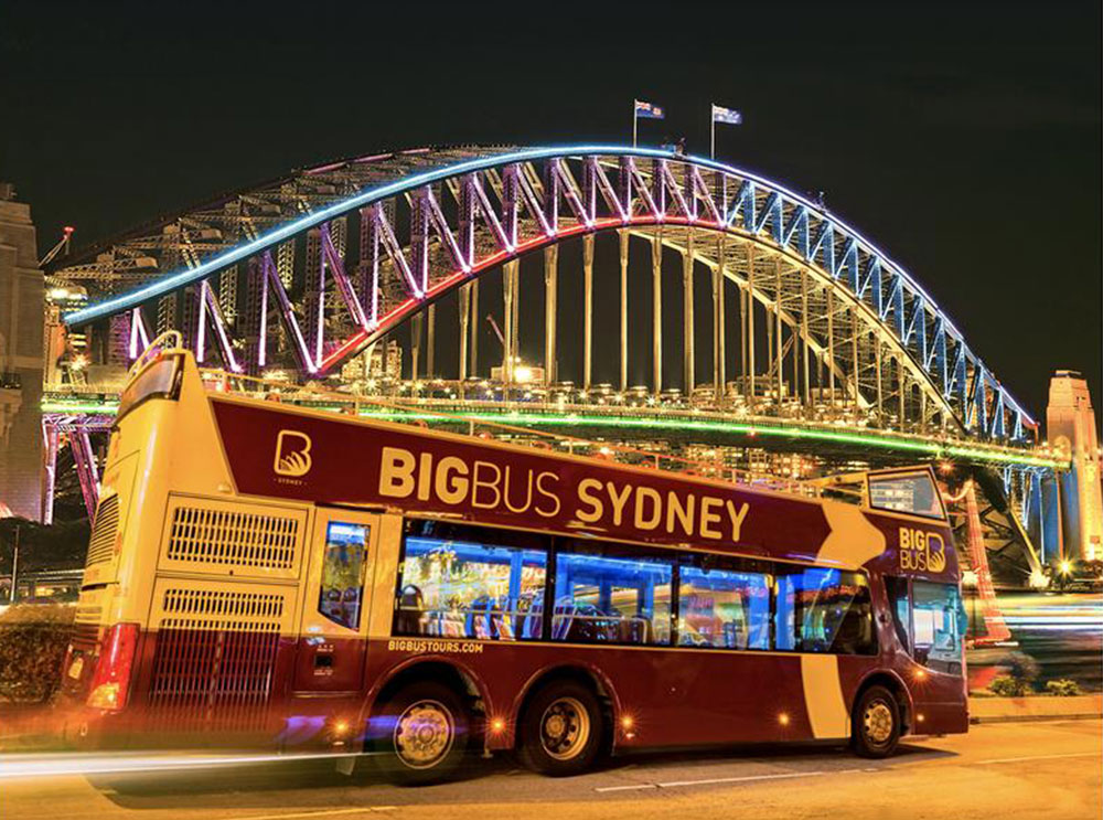 悉尼Big Bus夜游双层巴士